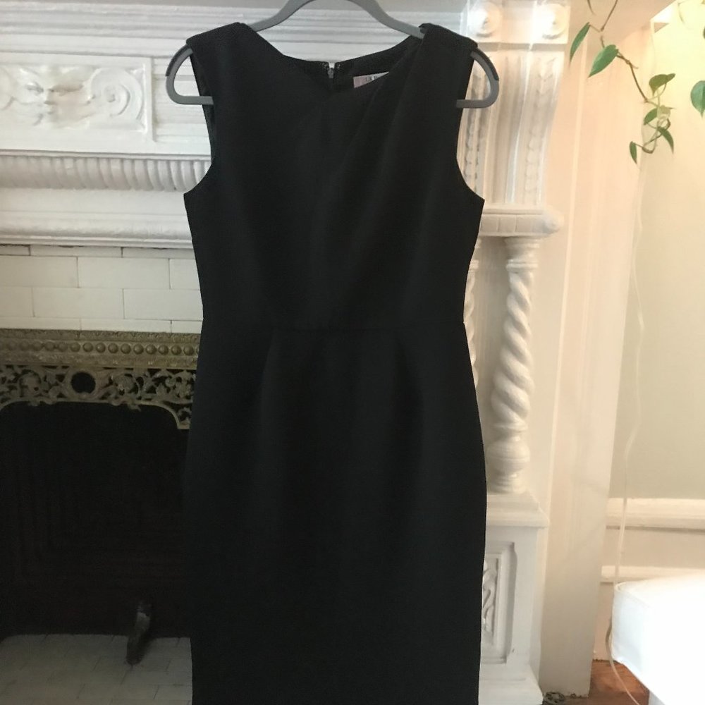 L.K. Bennett Dr Jelica black midi sheath dress US8